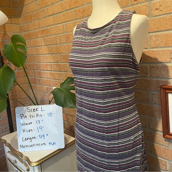 Vintage Embassy Row Purple Maxi Dress Size Large - Picture 4 of 4